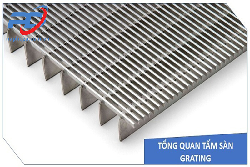 Tấm sàn Grating được tôi luyện từ thép, nhôm hoặc composite cao cấp